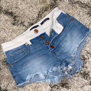 Light Wash Denim Shorts